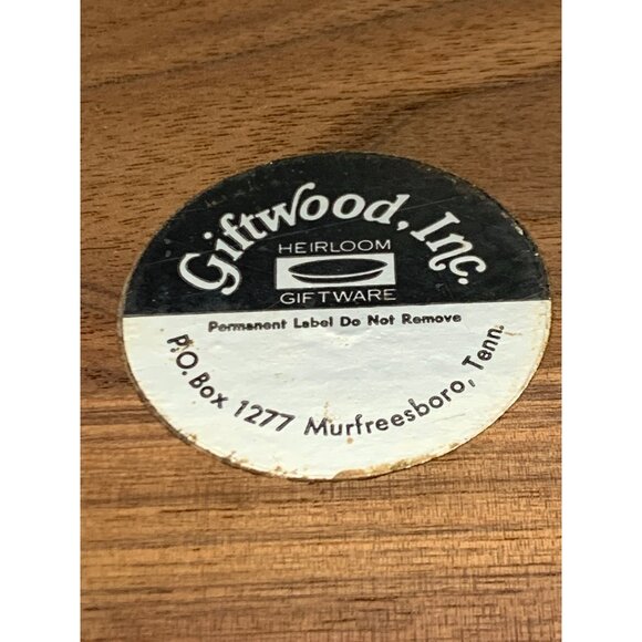 Wood Trivet with Ceramic Pink Floral Trivet Giftwood Inc Tenn - Picture 5 of 5